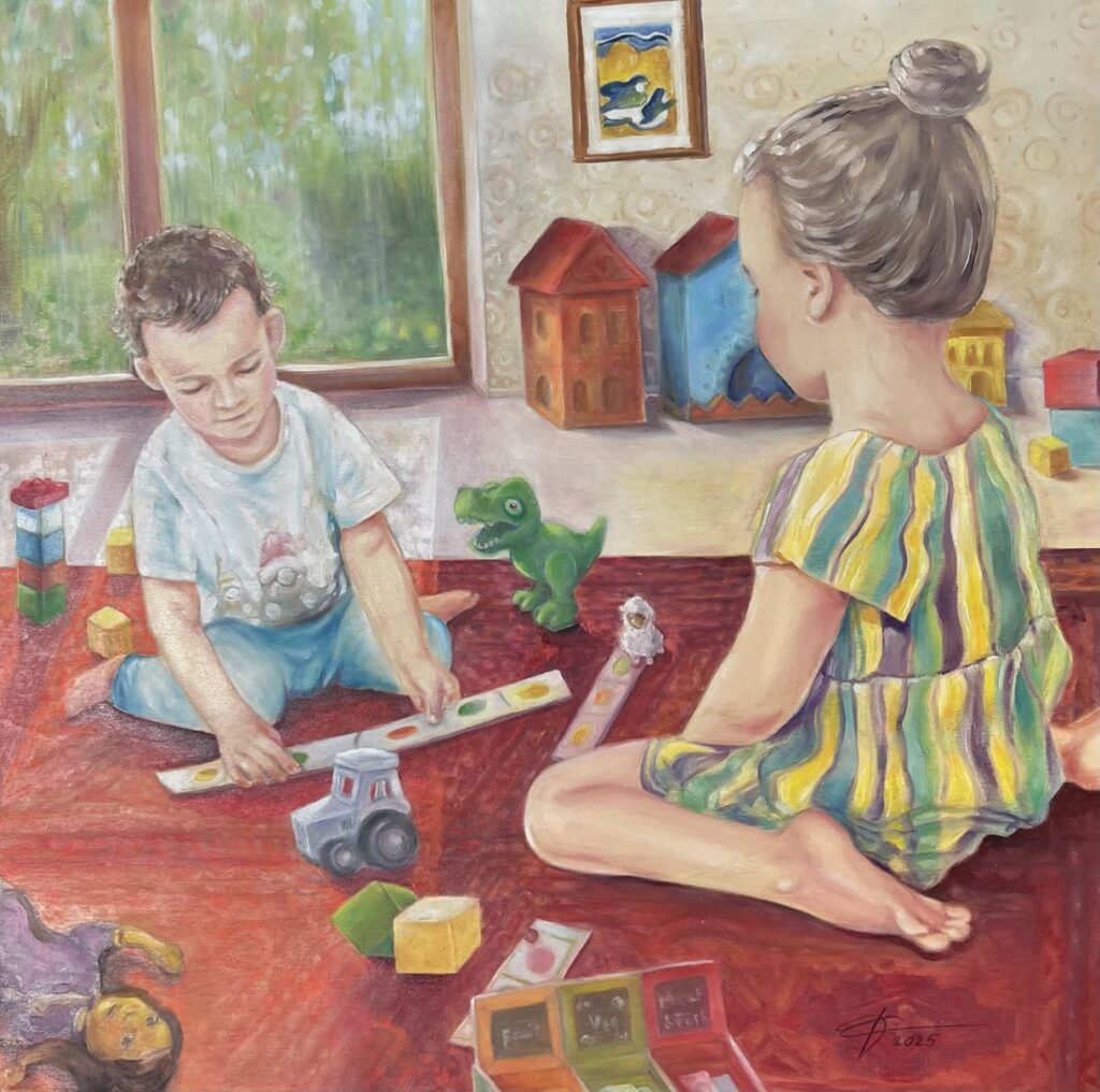 &Ouml;lgem&auml;lde &bdquo;Spiel mit mir&ldquo; von Inga Fink