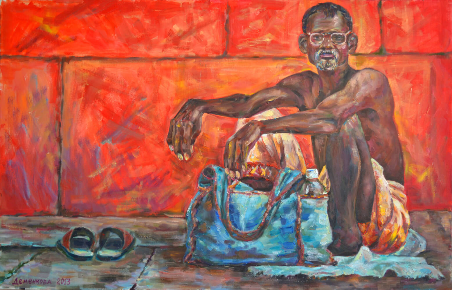 &Ouml;lgem&auml;lde &bdquo;Hindu&ldquo; von Julia Demekova