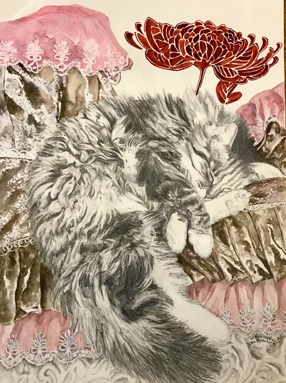 Gem&auml;lde in Mischtechnik &bdquo;Basya 2&ldquo; von Jutta Hochd&ouml;rffer