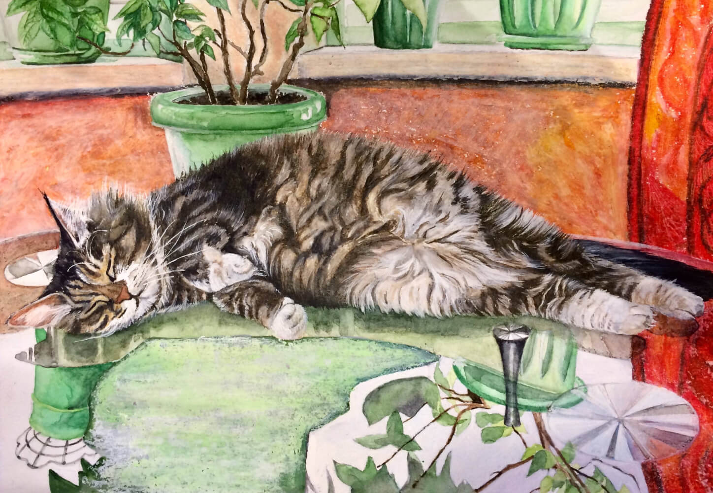 Gem&auml;lde in Mischtechnik &bdquo;Basya 3&ldquo; von Jutta Hochd&ouml;rffer